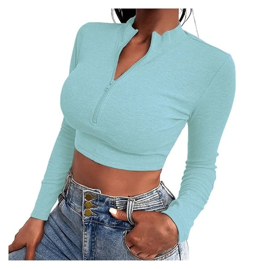 Sexy Crop Top Ladies T Shirt Basic Short Fashion Spring